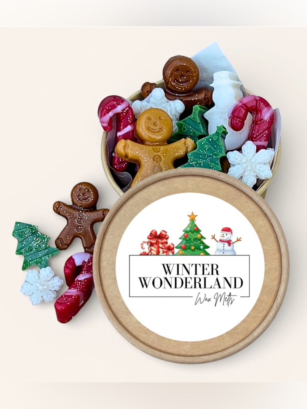 Winter Wonderland Holiday Soy Wax Melts 2.5oz Jar strong scented home fragrance